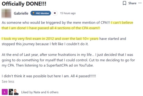 Gabrielle: finishing a decade-long journey
