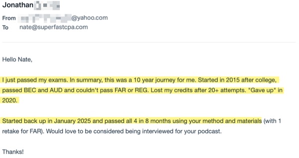 Jonathan: a comeback after 20+ attempts