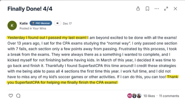 Katie: returning after seven failed exams